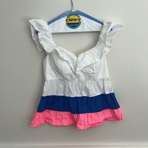 Lilly Pulitzer Emie Ruffle Babydoll Top